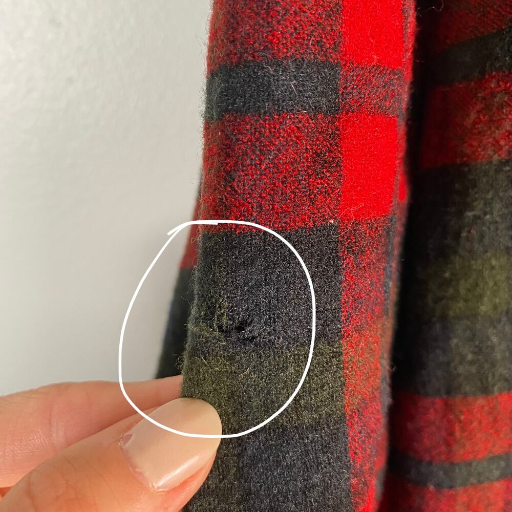 1960's Vintage Pendleton 100% Pure Virgin Wool Plaid Pajama Robe XL - Picture 6 of 6